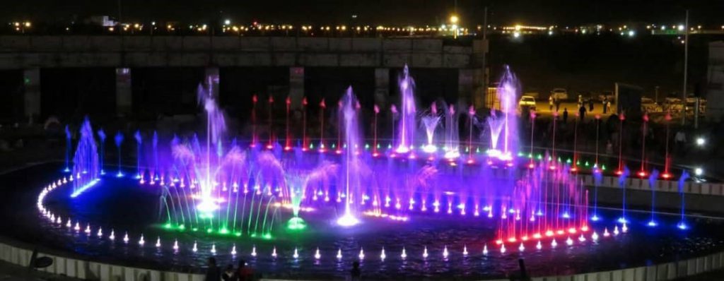 آبنمای موزیکال :: ابنما هارمونیک موزیکال پارک هفت تیر اندیمشک خوزستان